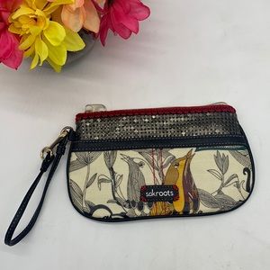 Sakroots Wristlet with birds pattern MCB5281P